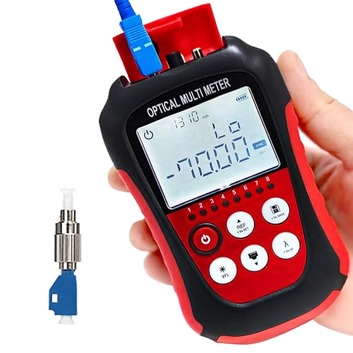 D YEDEMC Fiber Optic Cable Tester Portable Optical Fiber Power Meter FC/SC/ST Universal Interface Integrated OPM