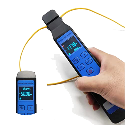 D YEDEMC Live Optical Fiber Identifier with Wave Respond 800-1700nm Built in VFL and Optical Power Meter OPM Functions FTTH Tool (YD-3309D)