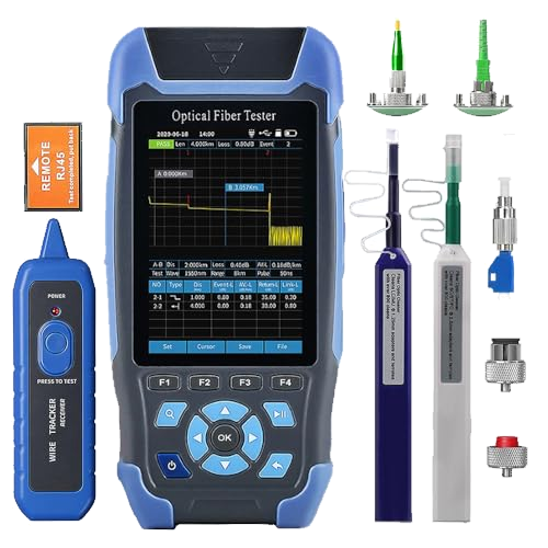 D YEDEMC Mini-Pro 1310/1550nm SM OTDR Mulit-Function Tester Built in OPM/OLS / RJ45 Test/VFL Test Rang 5m-60Km Dynamic Range 24dB/22dB Connector APC (YD-3000-APC)