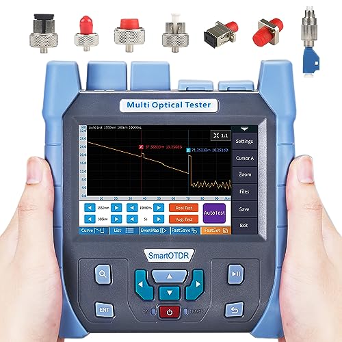 D YEDEMC Mini-Pro 1310/1550nm SM OTDR Mulit-Function Tester Built in OPM/OLS / RJ45 Test/VFL Test Rang 5m-60Km Dynamic Range 28dB/26dB Connector APC (YD-5100-APC)