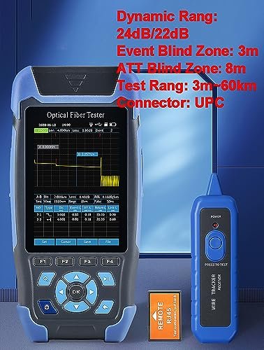 D YEDEMC Mini-Pro 1310/1550nm SM OTDR Mulit-Function Tester Built in OPM/OLS / RJ45 Test/VFL Test Rang 5m-60Km Dynamic Range 