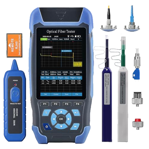 D YEDEMC Mini-Pro 1310/1550nm SM OTDR Mulit-Function Tester Built in OPM/OLS / RJ45 Test/VFL Test Rang 5m-60Km Dynamic Range 24dB/22dB Connector UPC (YD-3000-UPC)